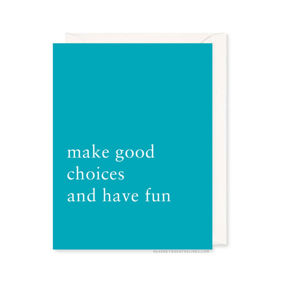 Good Choices Card by RBTL® A2GCHA / A2GCHA-BXGood Choices Card by RBTL® A2GCHA / A2GCHA-BX