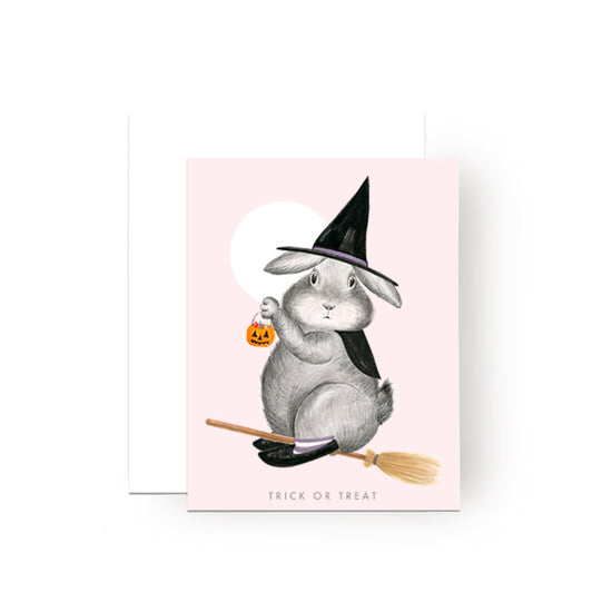 Bunny Witch Card by Dear Hancock