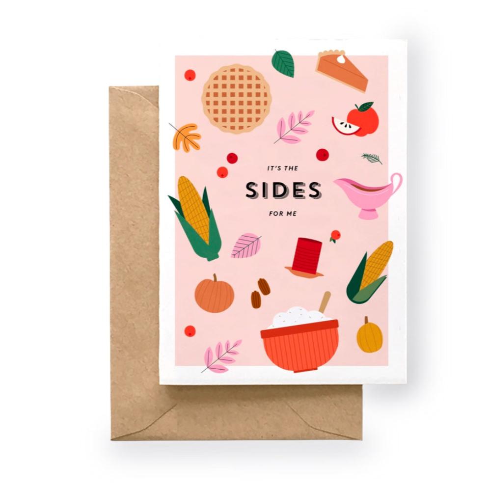It's The Sides For Me Card by Spaghetti & Meatballs
