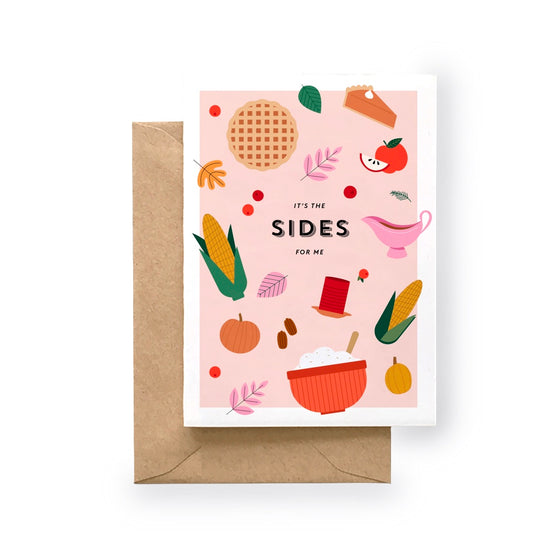 Load image into Gallery viewer, It&amp;#39;s The Sides For Me Card by Spaghetti &amp;amp; Meatballs
