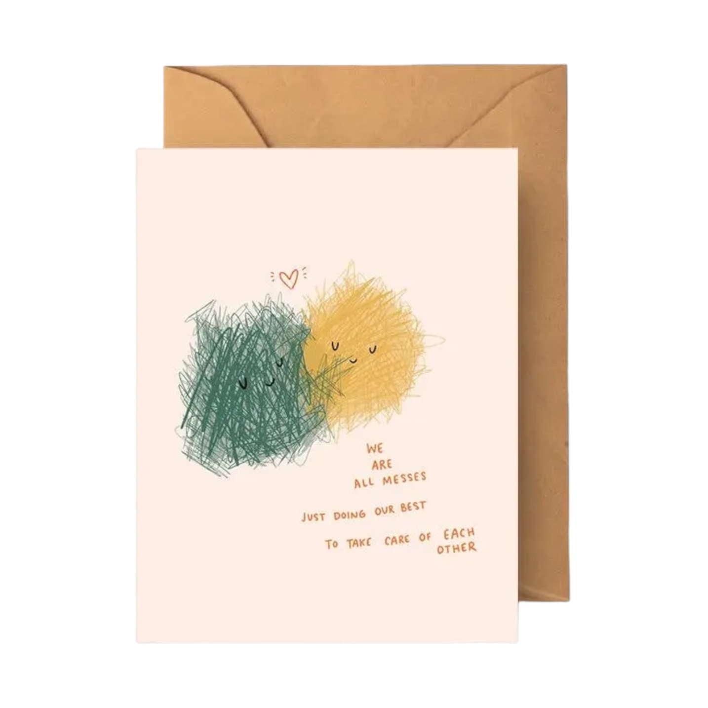 We're All Messes Card by Abbie Wren