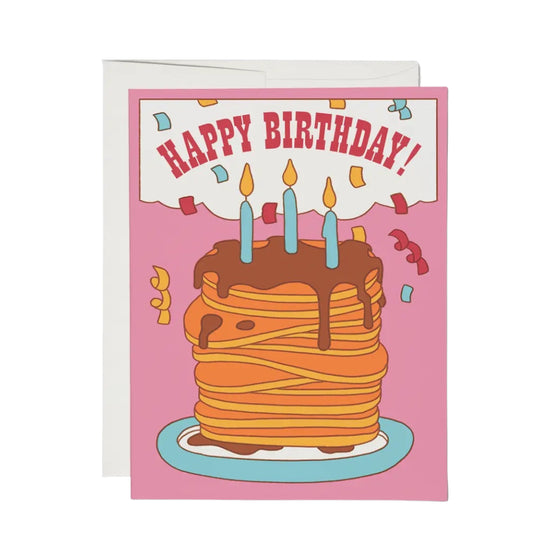 Pancake Stack Birthday Card by Red Cap Cards
