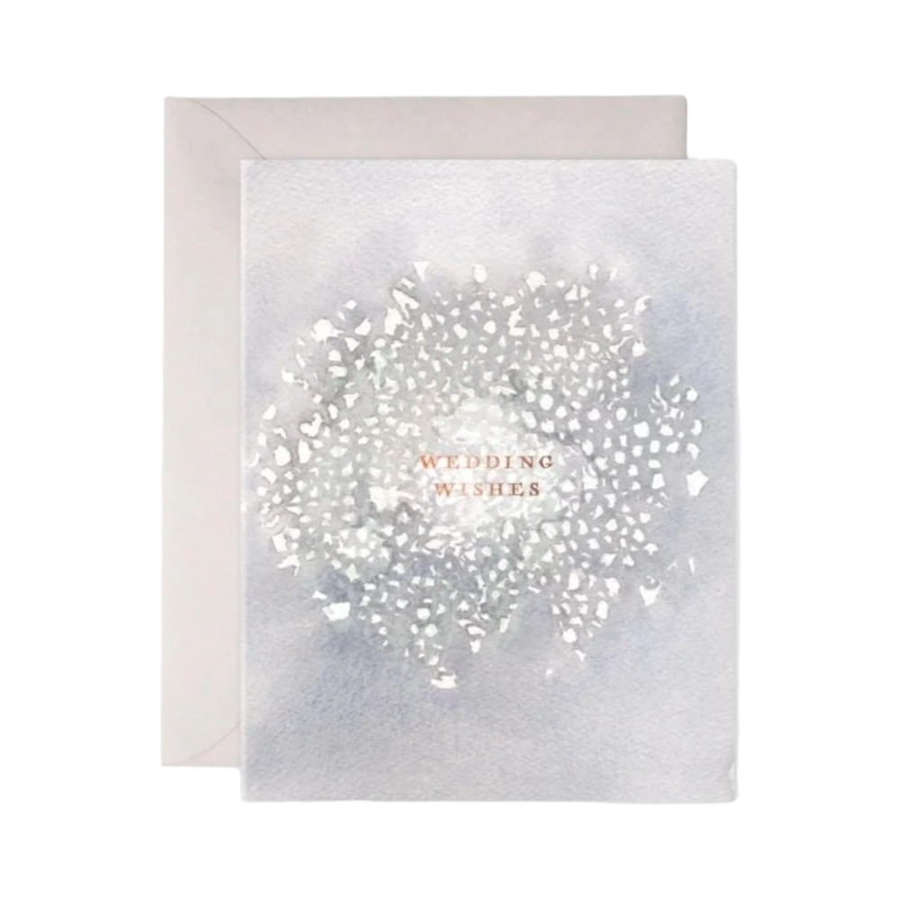 Wedding Wishes Card by E. Frances Paper