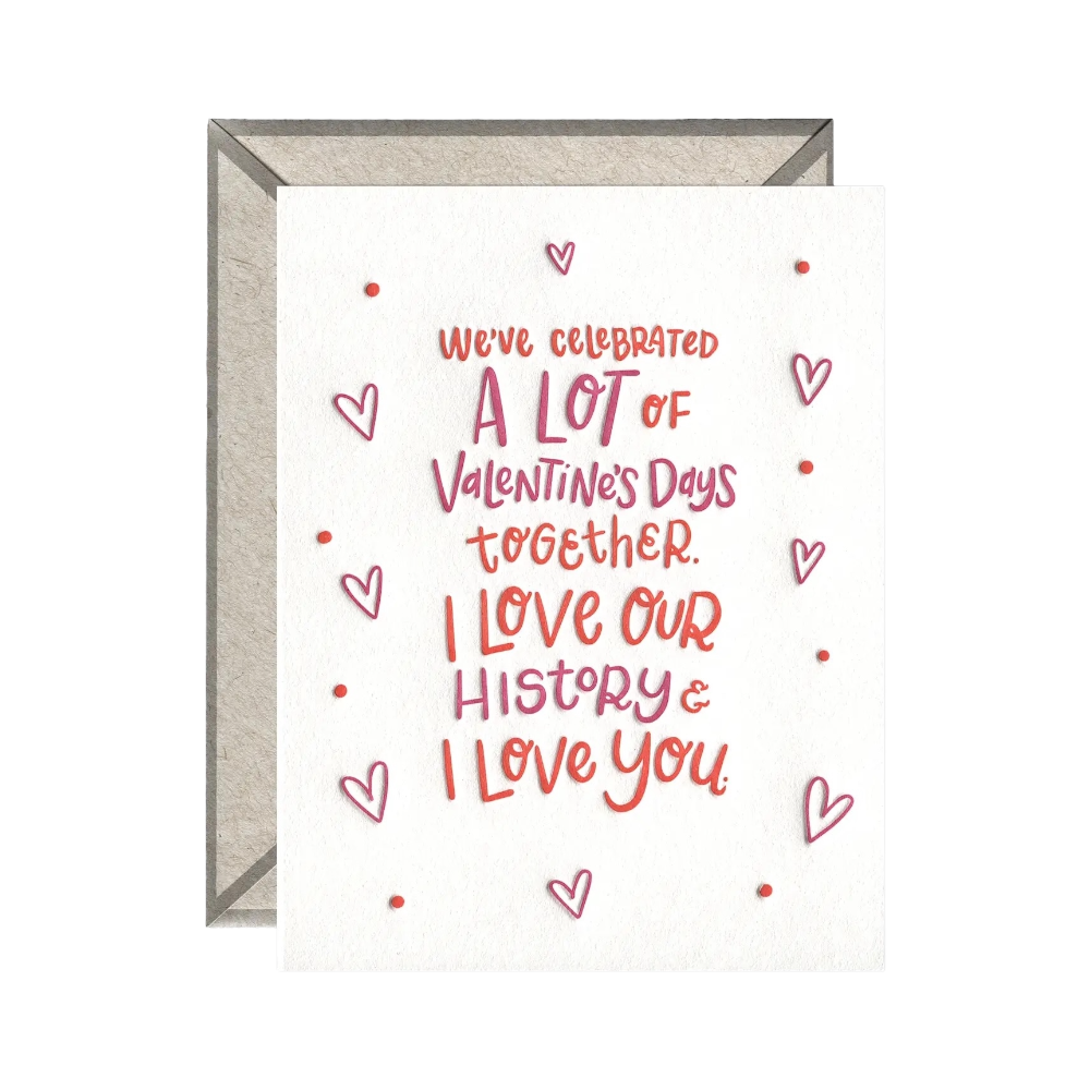 Load image into Gallery viewer, Love Our History Valentine&amp;#39;s Card by Ink Meets Paper
