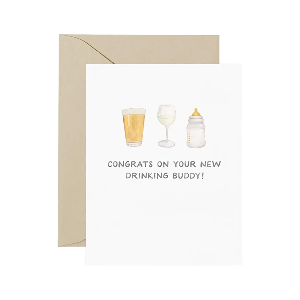 Drinking Buddies Card by Amy Zhang
