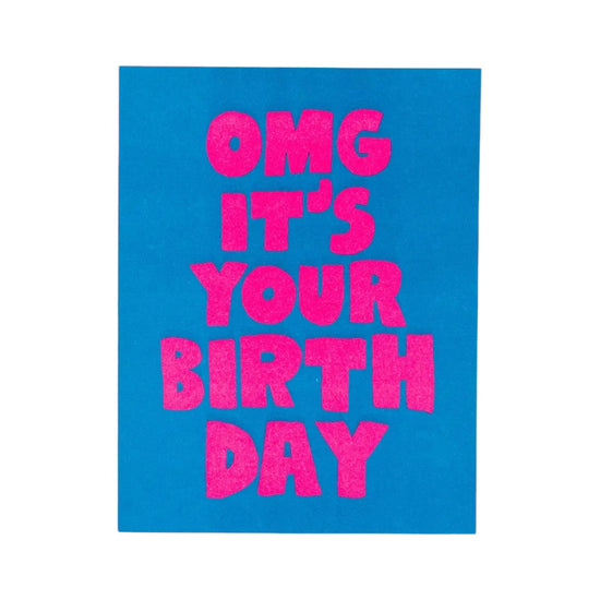 Load image into Gallery viewer, OMG Birthday Card by Ashkahn
