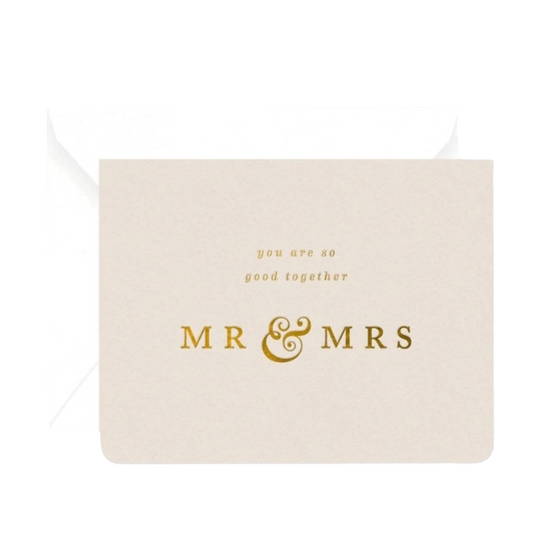 Mr. & Mrs. Card by Smitten On Paper 