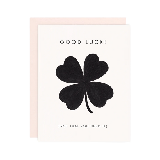 Good Luck Clover Card by Girl w/ Knife