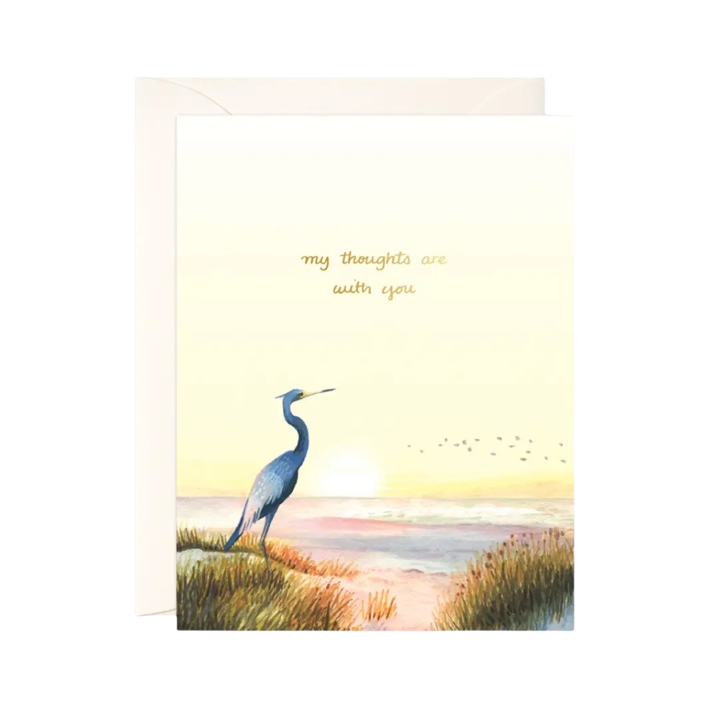Load image into Gallery viewer, My Thoughts Are With You Card by JooJoo Paper

