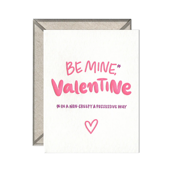 Load image into Gallery viewer, Non Creepy Be Mine Card by Ink Meets Paper
