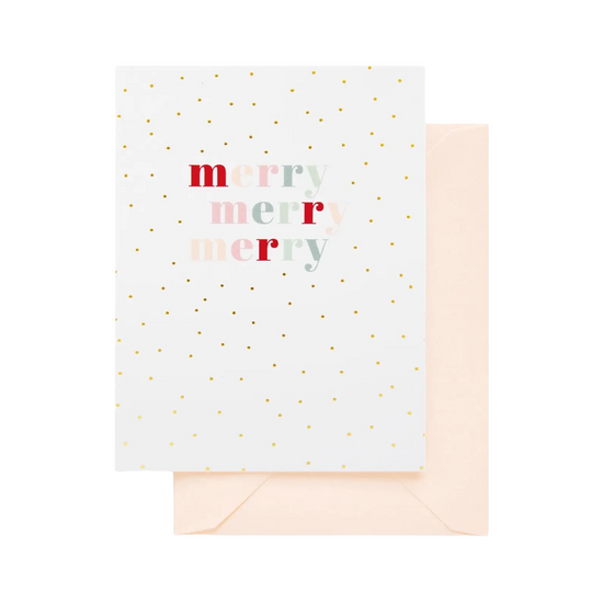Multicolored Merry Card by Sugar Paper
