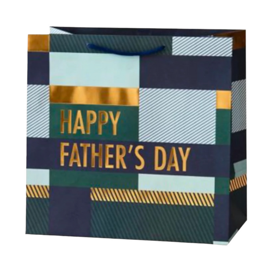  Large Father's Day Colorblock Large Gift Bag by Waste Not Paper