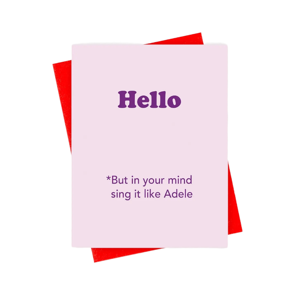 Adele Hello Card by xou