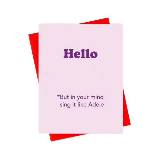 Adele Hello Card by xou