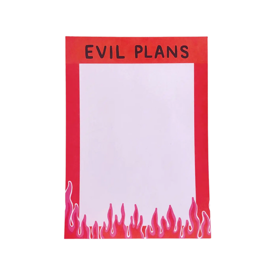 Evil Plans Notepad by Abbie Wren