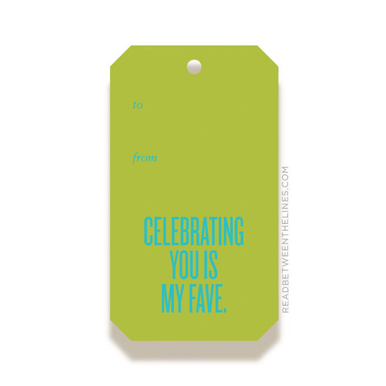 Celebrating You Gift Tag