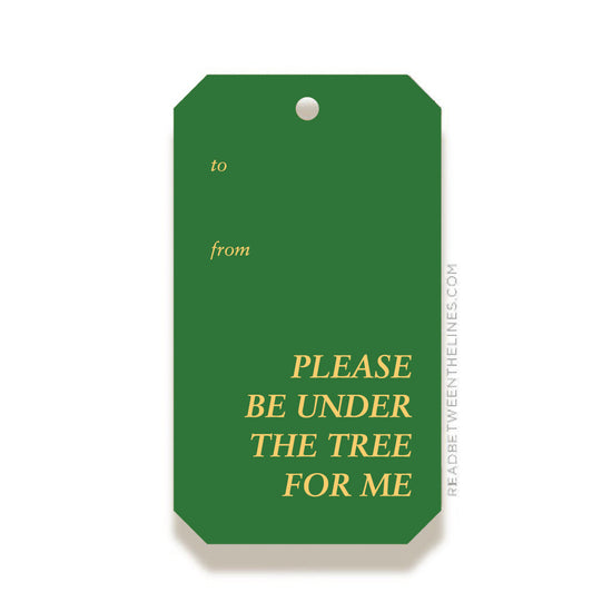 Under The Tree Gift Tag by RBTL®