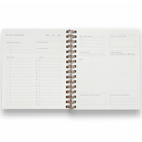 Load image into Gallery viewer, Light Sage Dateless Daily Planner by Ramona &amp;amp; Ruth
