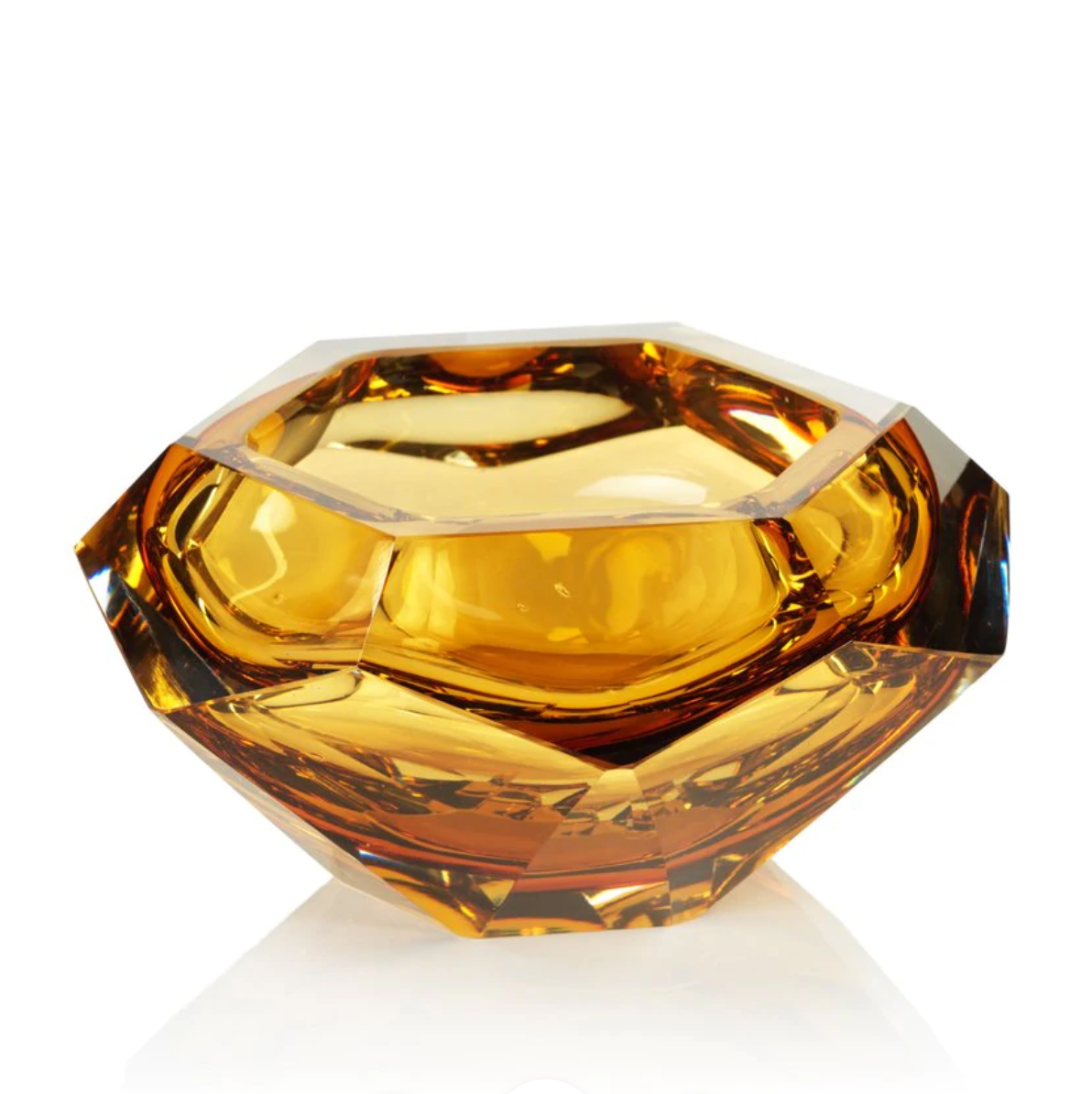 La Bohème Amber Glass Bowl