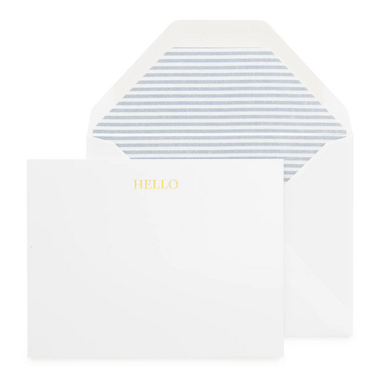 Load image into Gallery viewer, Hello Notecard Set by Sugar PaperHello Stripe Boxed Set by Sugar Paper
