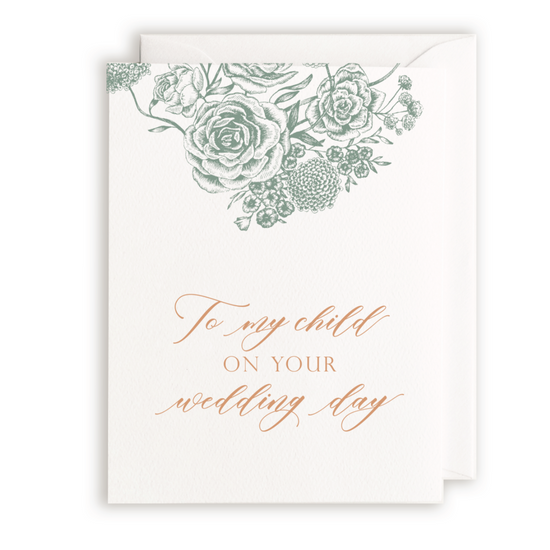 To My Child Wedding Card by Rust Belt Love