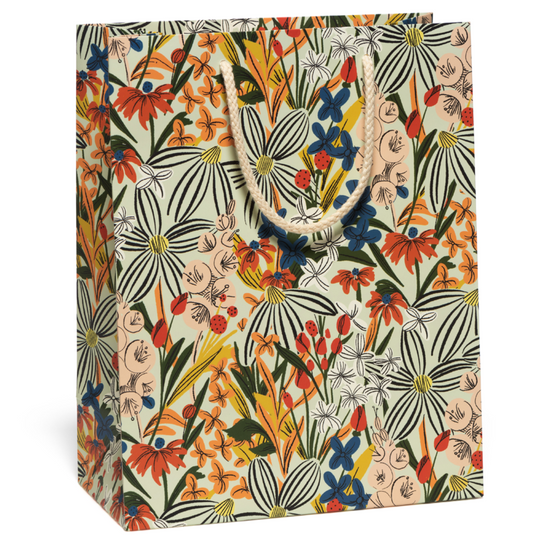 Striped Florals Gift Bag by Red Cap Cards