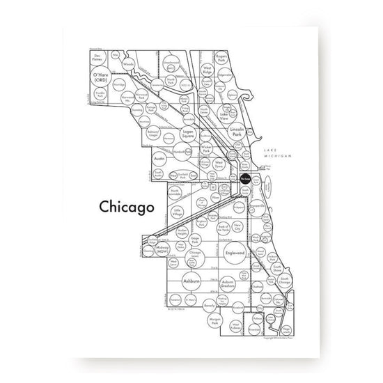 Chicago Letterpress Print