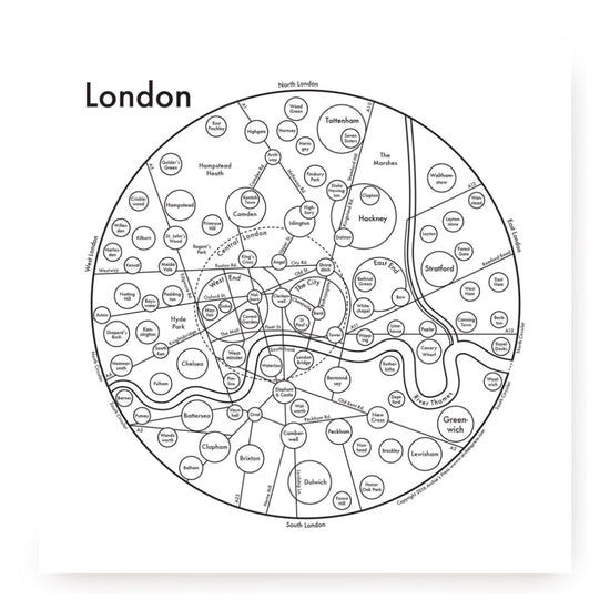 London Letterpress Print by Archie's Press