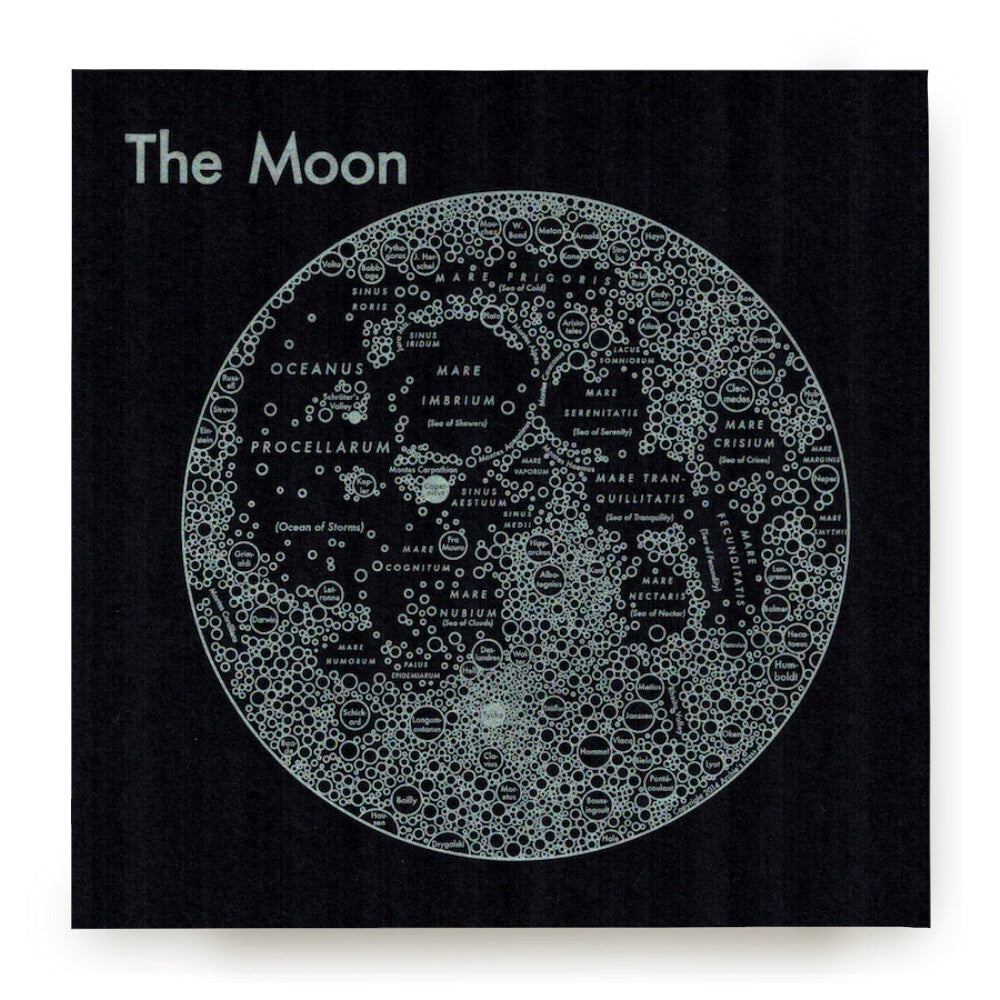 Moon Letterpress Print by Archie's Press