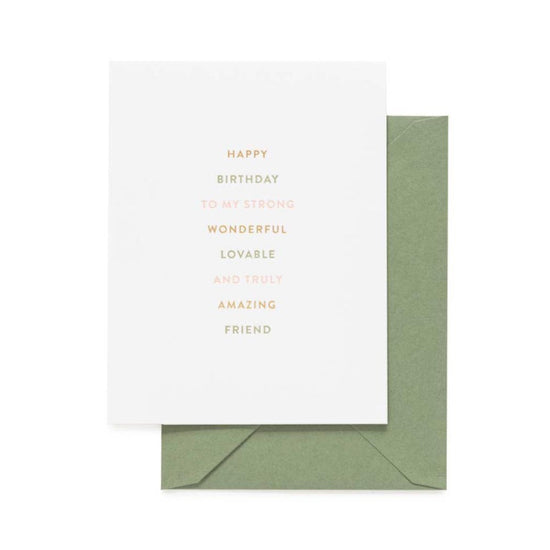Amazing Friend Birthday Card by Sugar Paper