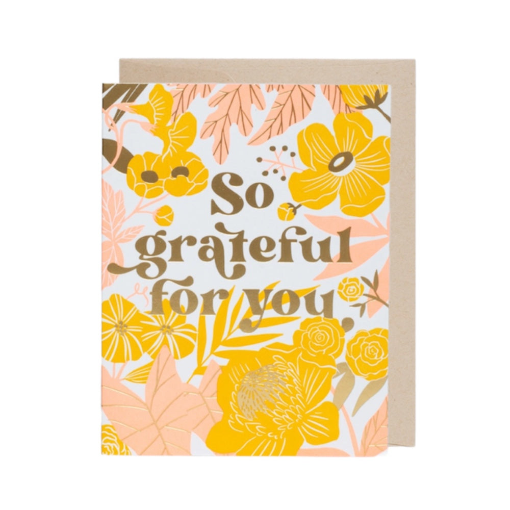 Floral Thanks Card