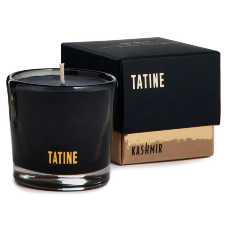 Kashmir Petite Black Wax Candle by TATINE