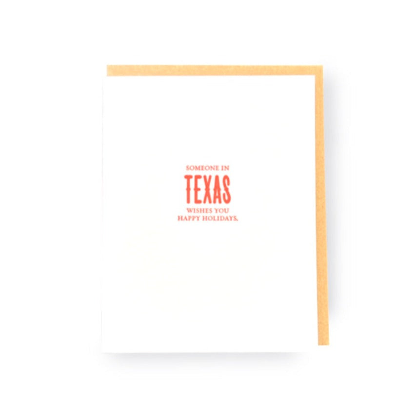 Someone In Texas Card by Sapling Press