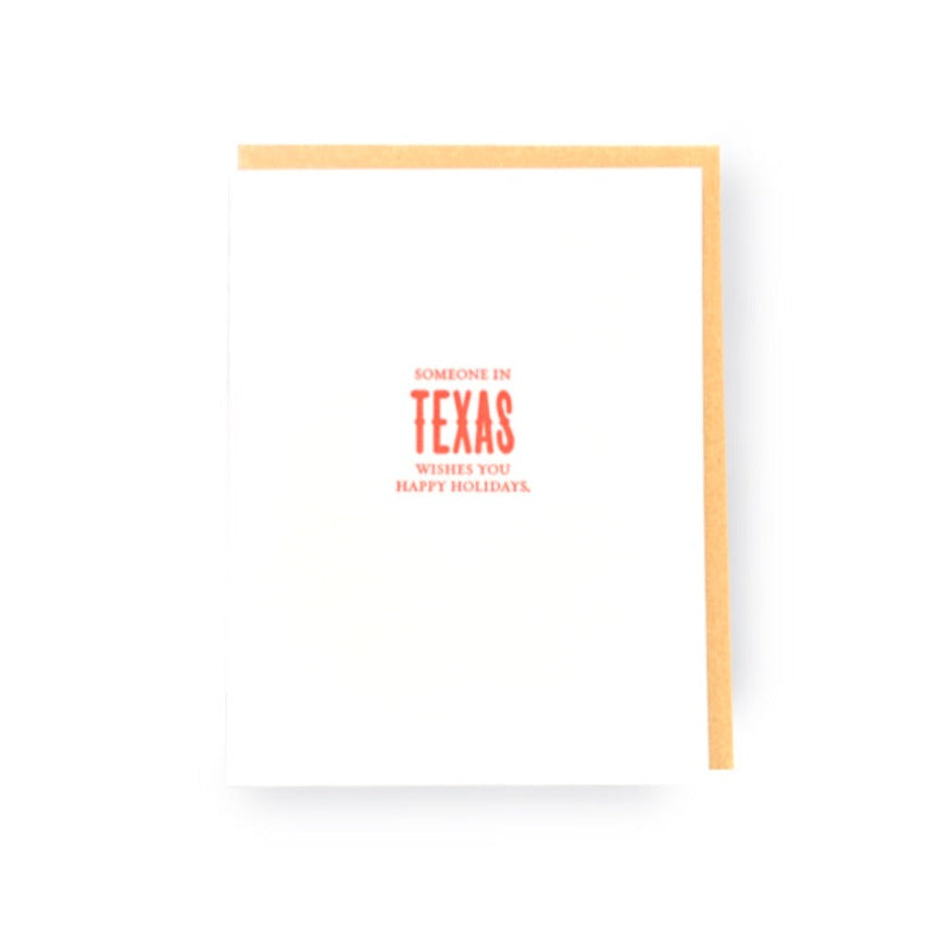 Someone In Texas Card by Sapling Press