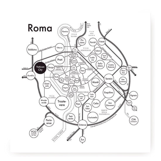 Rome Letterpress Print by Archie's Press