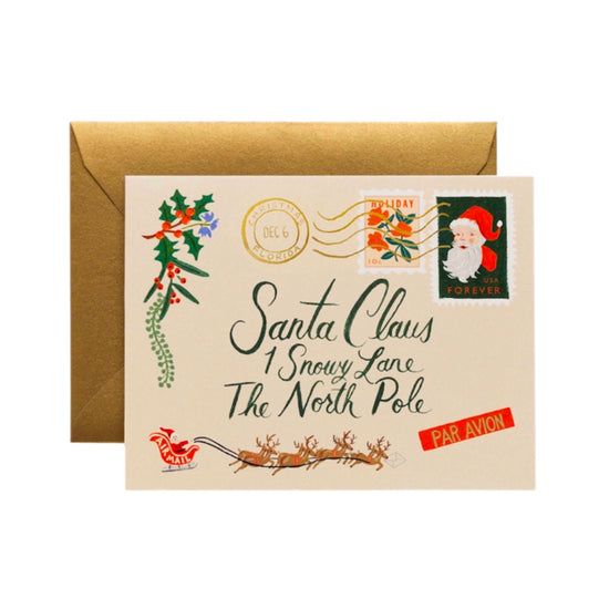Santa Letter Card by Rifle Paper Co.