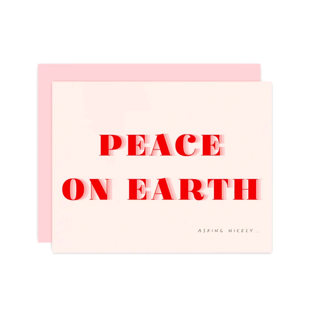 Load image into Gallery viewer, Peace on Earth Card by Girl w/ Knife
