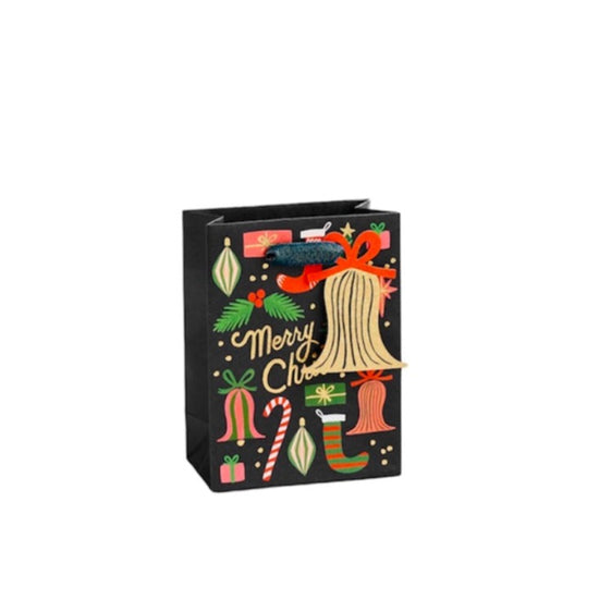 Load image into Gallery viewer, Deck The Halls Small Gift Bag by Rifle Paper Co.
