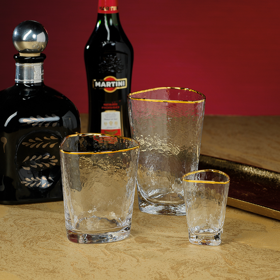 Apertivo Triangular Double Old Fashion Glass-Read Between The Lines®