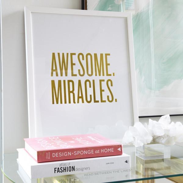 Awesome. Miracles. Print-Read Between The Lines®