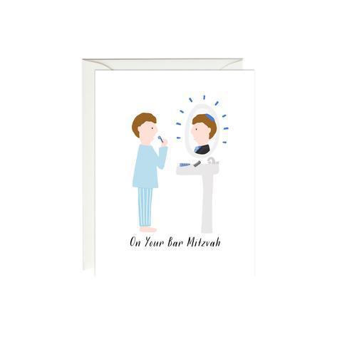Bar Mitzvah Mirror Card-Read Between The Lines®
