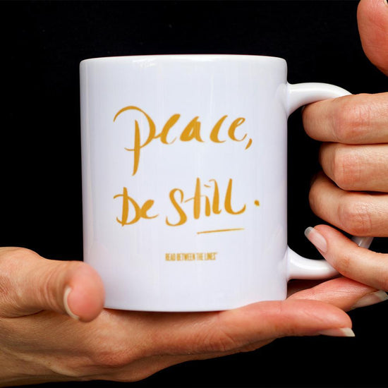 Be Still Mug-Read Between The Lines®