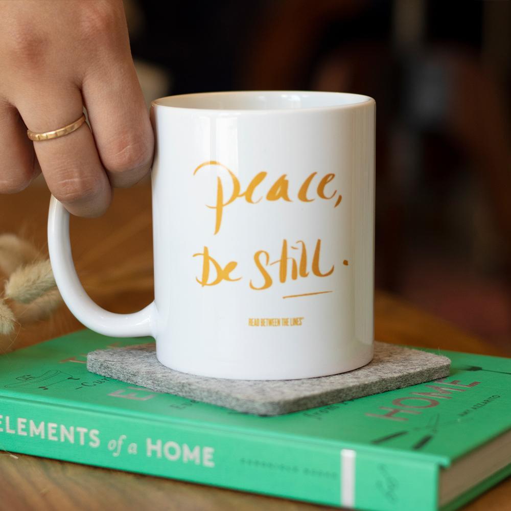 Be Still Mug-Read Between The Lines®