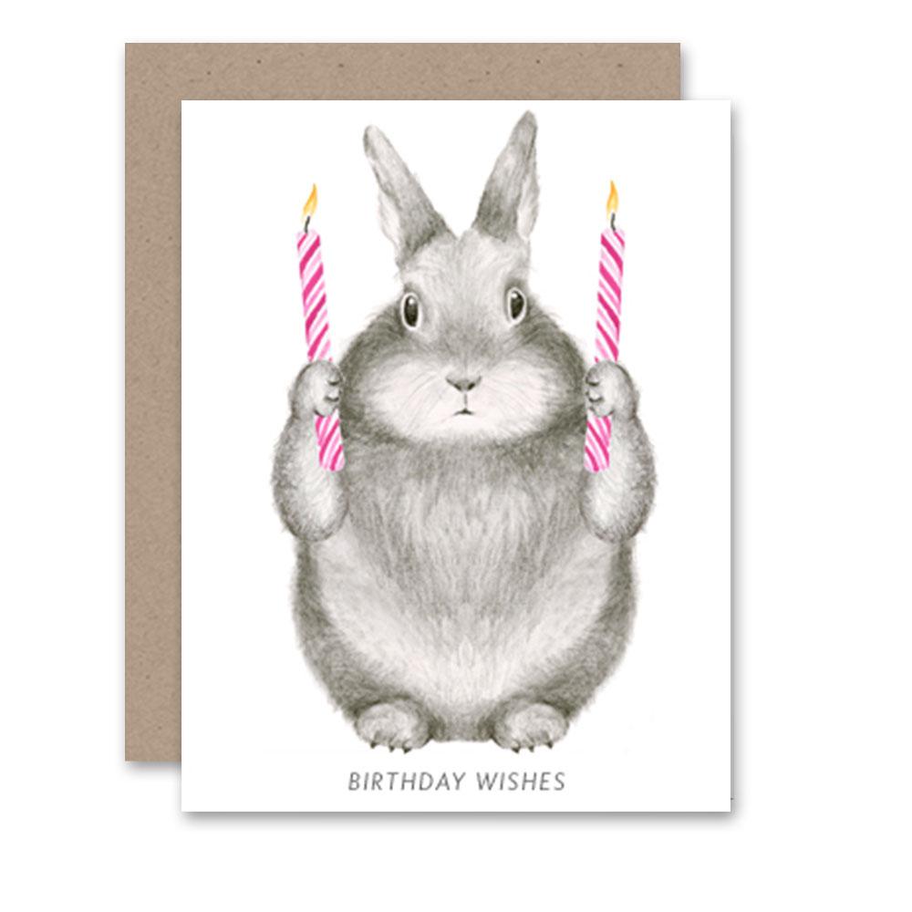Load image into Gallery viewer, Birthday Wishes Bunny Card
