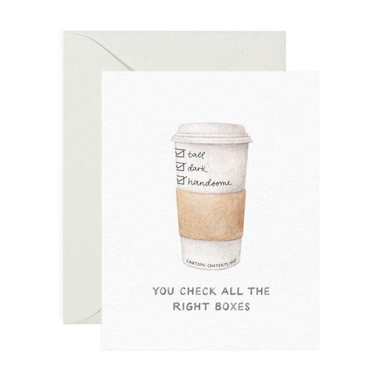 Tall Dark + Handsome Card by Amy Zhang