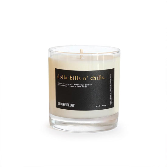 Load image into Gallery viewer, Dolla Bills N&amp;#39; Chills Candle-Read Between The Lines®
