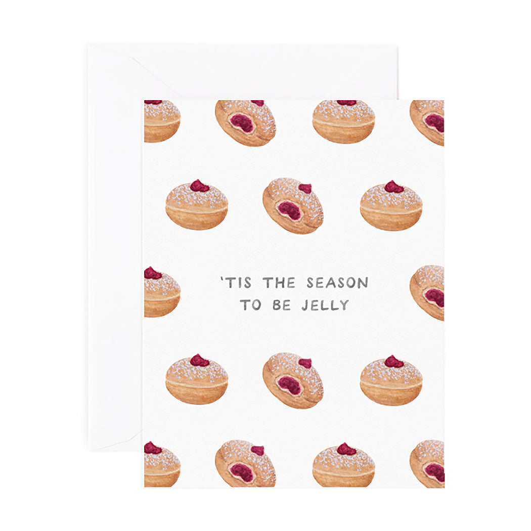 Load image into Gallery viewer, Jelly Donut Holiday Card by Amy Zhang
