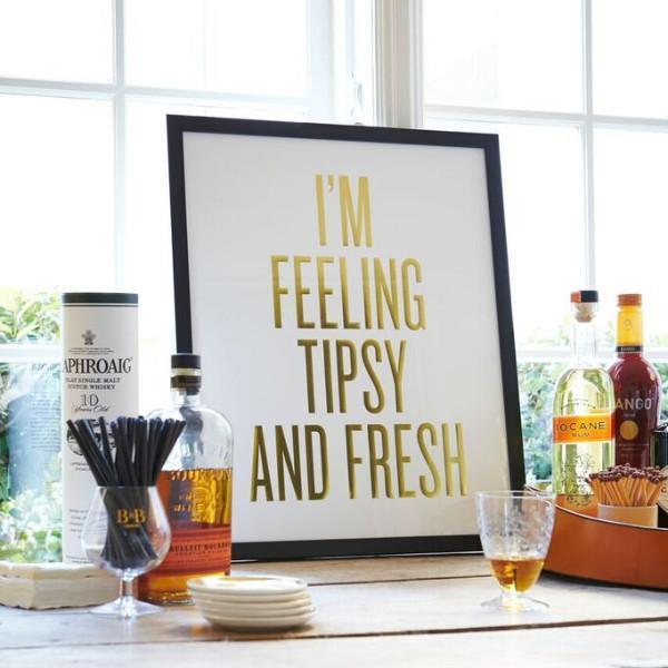 I'm Feeling Tipsy And Fresh Print-Read Between The Lines®