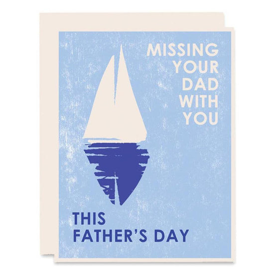 Missing Your Dad With You Card-Read Between The Lines®