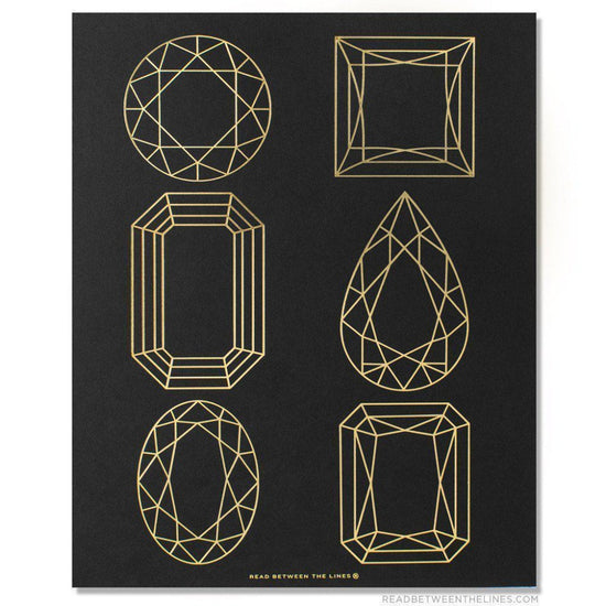Multi-Gem Gem Print-Read Between The Lines®